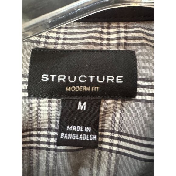 Set Of 4 Mens Long Sleeve Plaid & Checkered Shirts Size M Structure Zoo York - Picture 7 of 16